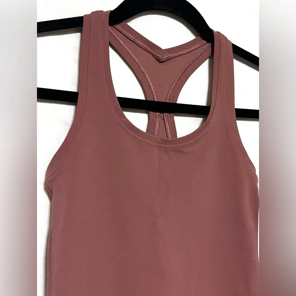 Lululemon Cool Racerback Tank Top Shorter Length Cropped Running Yoga Workout